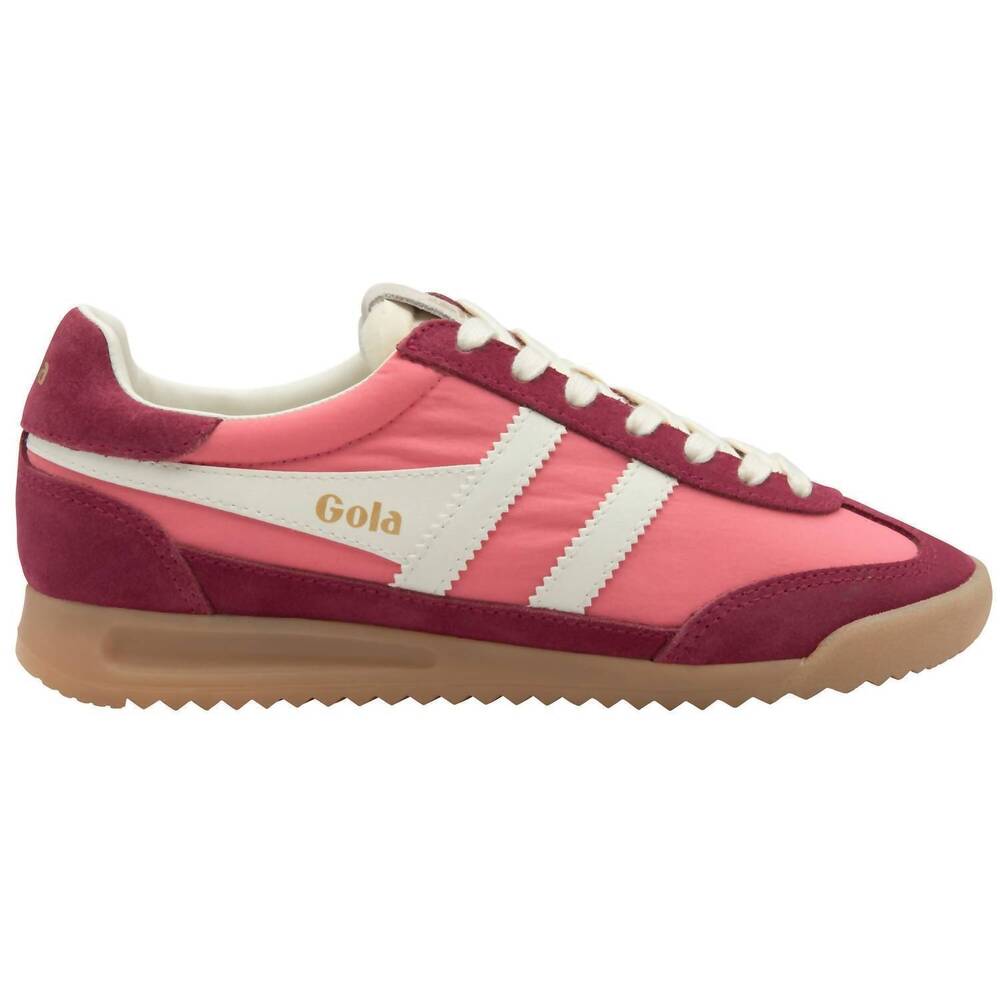 NEW GOLA women's firefly sneakers in bubblegum/cerise/off white